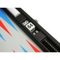 thumbnail image 5 of Silverman & Co. 13-inch Premium Backgammon Set - Travel Size - Black/Red/Blue, 5 of 11
