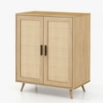 thumbnail image 6 of Tolead Wood Rattan Cabinet,Entryway Cabinet, Modern Sideboard for Living Room, Natural, 6 of 10