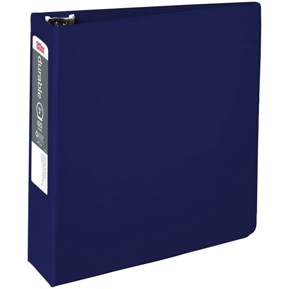 Office Depot Brand Nonstick 3-Ring Binder; 3in Round Rings; 49% Recycled; Blue