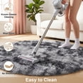 thumbnail image 6 of YEERSWAG 4'x4' Round Rugs for Bedroom,Fluffy Circle Rugs for Living Room,Home Decor Shaggy Carpet Fuzzy Plush Rug, 6 of 8