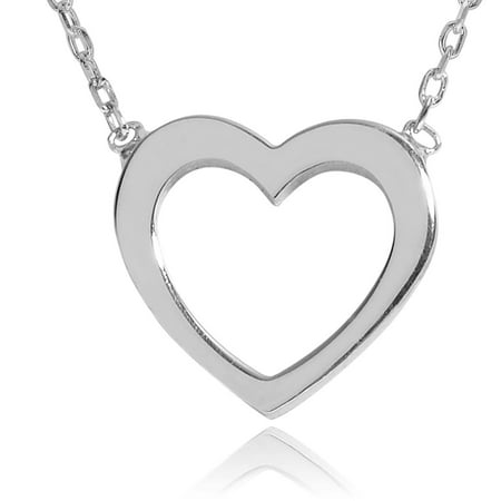 Brinley Co. Women's Sterling Silver Heart Pendant Fashion Necklace