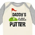 thumbnail image 4 of Inktastic Daddy Little Putter Mini Golf Boys or Girls Long Sleeve Baby Bodysuit, 4 of 5