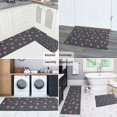 thumbnail image 5 of Pioneer Flower Floral Print Pattern Kitchen Rugs Sets Of 2,Anti Fatigue Kitchen Mat Rugs Non Slip Washable,Decorative Kitchen Floor Mats for Kitchen,Sink,Laundry,17"x30"+17"x47", 5 of 7