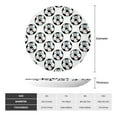 thumbnail image 2 of Salouo Happy Football Pattern Bone China Decorative Plate,Holiday Decor Decorative Ceramic Plates with Stand Elegant Home DéCor for Hallway/Living Room/Bedroom-7in, 2 of 6