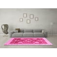 thumbnail image 3 of Ahgly Company Indoor Square Oriental Pink Traditional Area Rugs, 3' Square, 3 of 4