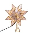 thumbnail image 3 of Kurt Adler 10-Light LED Capiz Clear Star Tree Topper, 3 of 9