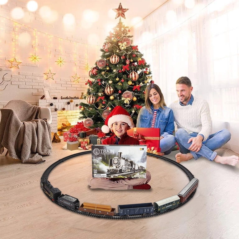 Lictin Electric Train Set with 5 Cars, 19 Track Pieces photo 3