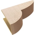 thumbnail image 6 of 9"W x 27"D x 18"H Classic Crestline Rough Cedar Woodgrain TimberThane Corbel, Primed Tan, 6 of 6