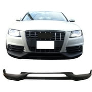 Ikon Motorsports Compatible with 09-12 Audi A4 B8 S-Line RG Style Front Bumper Lip Spoiler - Polyurethane PU