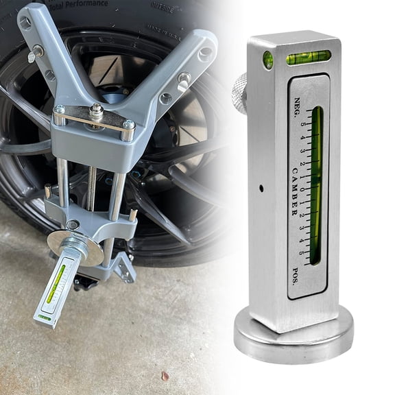 RULLINE Universal Magnetic Camber Caster Wheel Alignment Gauge Tool for Car Truck RV Strut Alignment Aluminum Alloy