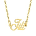 thumbnail image 1 of KISPER Collier Pendentif Prénom Personnalisé en Acier Inoxydable Plaqué Or 18K, Jill, 1 of 6