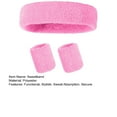 thumbnail image 4 of ievspot Sweatband Set Sports Headband Wristband Set Tennis Gymnastics Wristband Athletic Sweat Headband for Men Women, 4 of 4