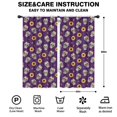 thumbnail image 2 of Blackout Kids Curtains,Purple Skull Sunflower Pattern Childrens Insulated Curtains Set Of 2,Bedroom Essentials,Toddler Room Decor 42x84in(106x213cm), 2 of 5