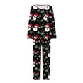 thumbnail image 4 of asdoklhq Cotton Pajamas for Women Ladies' Christmas Printed Casual Top Pants Pajama Set Red S, 4 of 6