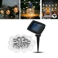 thumbnail image 3 of 1 Set Solar Light Chain  Ball Pineapple Shape ABS Copper Wire Stylish Household Hanging Lights for Home, 3 of 8