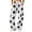 White, variant on Women's Star Print Wide Leg Pants, Curved Baggy Trousers with Drawstring Waist and Pockets, Casual Streetwear Sweatpants for Women Casual Daily Wear, Wine, S