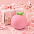 thumbnail image 5 of Yardvibe Giant Peach Squishies with OPP Bag, 5.5"x6.3" Jumbo Slow Rising Sensory Fidget Peach Stress Ball for Anxiety Relief, Soft Peach Fruit Squeeze Ball for Adults (C), 5 of 7