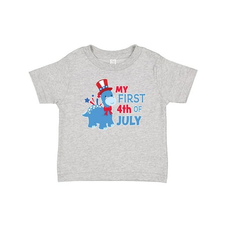 

Inktastic My First 4th of July with Dinosaur Boys or Girls Baby T-Shirt