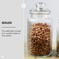 thumbnail image 4 of 2pcs Glass Sealing Jars Airtight Hinged Lids Pickles Cereals Dry Food Storage Transparent Jars Kitchen Canisters Capacity, 4 of 11