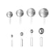 thumbnail image 5 of Juego de Cucharas y Tazas medidoras de 8 piezas Perfecl Acero inoxidable, 5 of 8