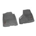 thumbnail image 2 of Rugged Ridge 84903.08 Floor Liner, Front; Gray, 2009-2018 Dodge / Ram 1500 / 2500 / 3500 Crew, 2500 / 3500 Mega Cab, 2 of 10