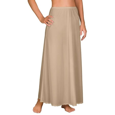 

Women s Shadowline 4711638 38 Inch Long Flare Half Slip (Nude L)
