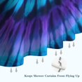 thumbnail image 6 of Blue Purple Tie Dye Mandala Pattern Shower Curtain 72"x72" ,Bathroom Decorative Shower Curtains Set with 12 Hooks,Modern Waterproof Washable Shower Curtain, 6 of 6