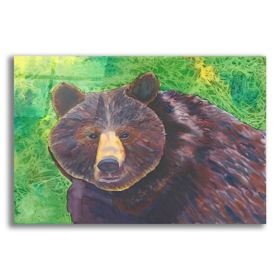 Epic Art 'Bear' by Carissa Luminess, Acrylic Glass Wall Art, 16"x12"