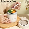 thumbnail image 3 of sunsanly Insulated Soup Cup for Hot Food Kids Stainless Steel Vacuum Food Jar with Spoon Leak Proof Wide Mouth Thermal Lunch Container, 3 of 7