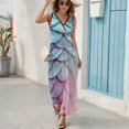 thumbnail image 6 of Mermaid Fish Scales Sleeveless Dress Woman Fashion Long Dresses Women's Summer Suit Dress 2025, 6 of 7