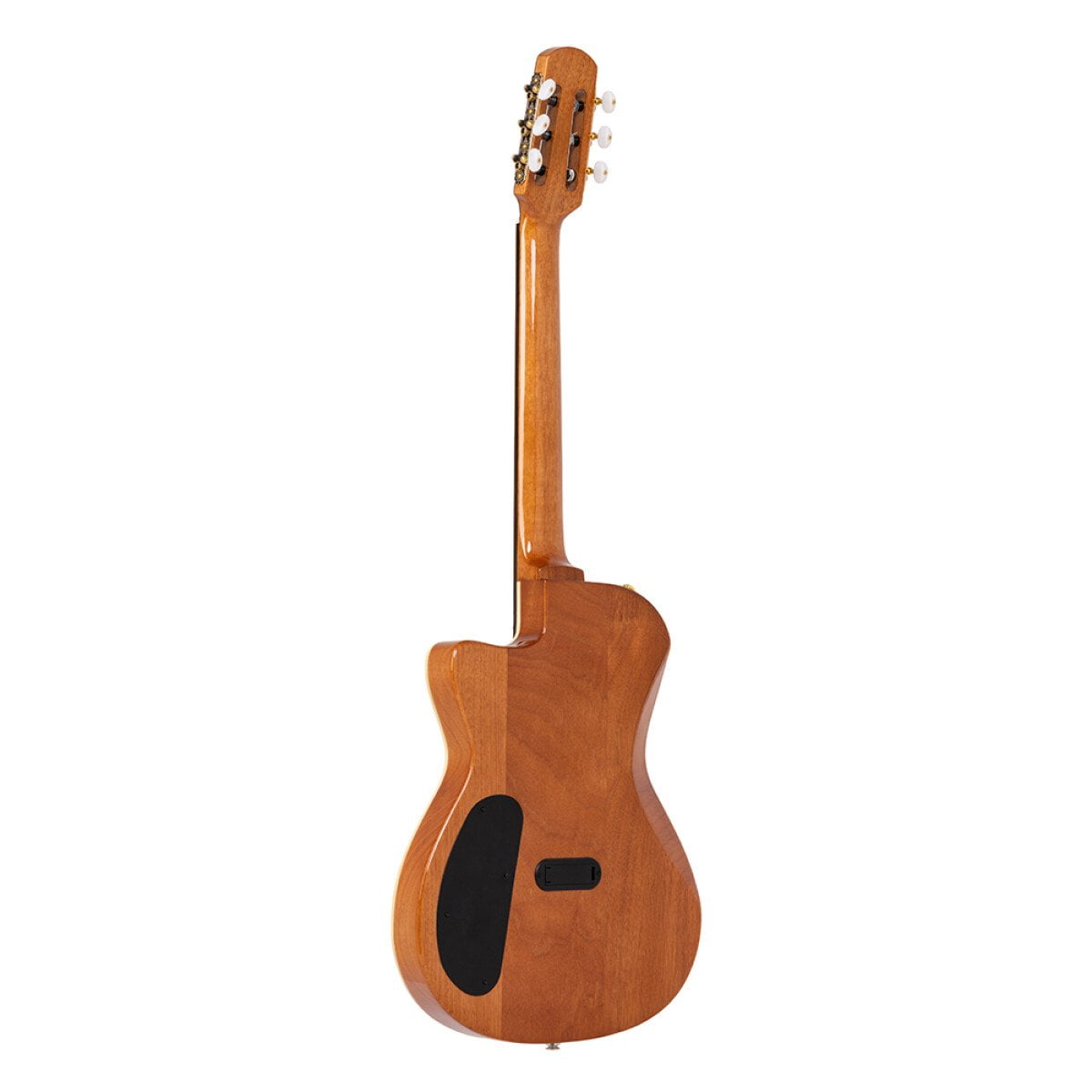 Angel Lopez Hybrid Nylon Electric Semi-Acoustic Guitar, Natural