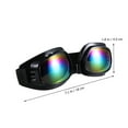 thumbnail image 2 of Minkissy 1Set Black Frame Colorful Glass Anti-Glare Wide View Angle for Skiing Riding, 2 of 6