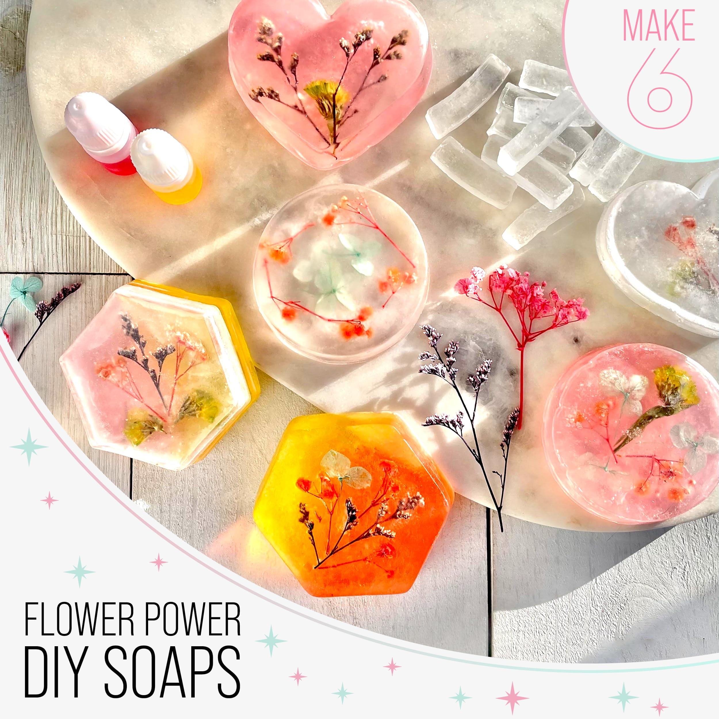 WishCraft Flower Power DIY Soaps Kit