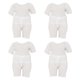 thumbnail image 1 of 4 piezas 1/12 muñecas camisa pantalones traje disfraz juego de simulación juguete niños regalos moda traje de manga corta, 1 of 9