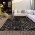thumbnail image 6 of Addison Rugs Chantille Indoor/Outdoor Transitional Stripes Black Washable Rectangle Rug, 10' x 14', 6 of 6