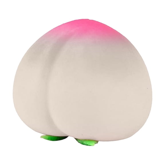 TOYOUME Fruit Squeeze Toy, Peach Squishy, Pink