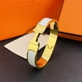 thumbnail image 1 of H-Bracelet, 18KH Alphabet Lock for Men and Women, Bracelet for Couples in Stainless Steel, Gold and V, 1 of 4