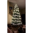 thumbnail image 3 of Northlight White Snowblush Wide Cut Tinsel Christmas Garland - 12' x 3" - Unlit, 3 of 3