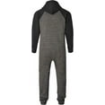 thumbnail image 2 of Men’s Onesies, Unisex Plain One-Piece Pajama Jumpsuit – Hooded Plain Onesies for Men, Cozy Adult Loungewear Playsuit, 2 of 4