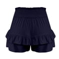 thumbnail image 6 of BUIGTTKLOP Shorts for Women Trendy Summer High Waisted Ruffle Skirt Skorts Dressy Casual Cute Flowy Beach Vacation Shorts, 6 of 6
