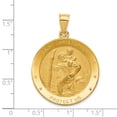 thumbnail image 3 of 14K Yellow Gold Charm Pendant Themed 40 mm 29 Saint Christopher Medal, 3 of 3