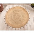 thumbnail image 3 of Well Woven Avalon Philomena Bohemian Moroccan Natural 4' Round Rug, 3 of 6