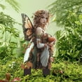 thumbnail image 2 of WLOELOEW Fairy With Pumpkin Garden Stake For Outdoor Decoration Acrylic Material Waterproof Ground Insert, 2 of 7