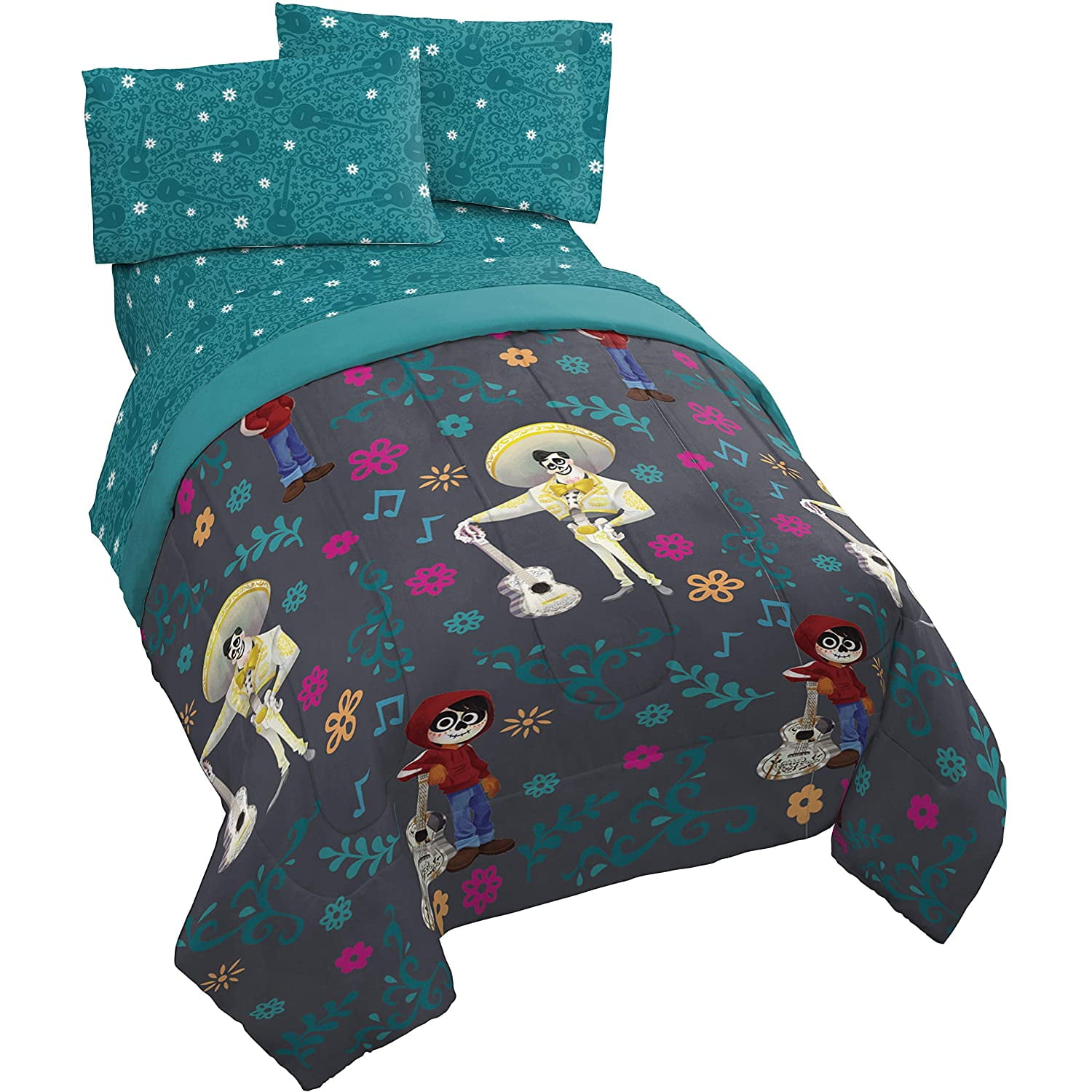 Super Soft Bedding Jay Franco Pixar Full Duvet Cover /& Sham Set Fade Resistant Microfiber Official Pixar Product