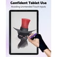 thumbnail image 4 of Guantes de dibujo AmberVec [paquete de 2] para tableta iPad talla M, 4 of 6