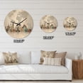 thumbnail image 4 of Designart 'World Famous Monuments' Modern Wood Wall Clock, 4 of 5