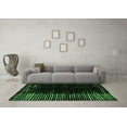 thumbnail image 3 of Ahgly Company Indoor Round Abstract Emerald Green Modern Area Rugs, 5' Round, 3 of 4