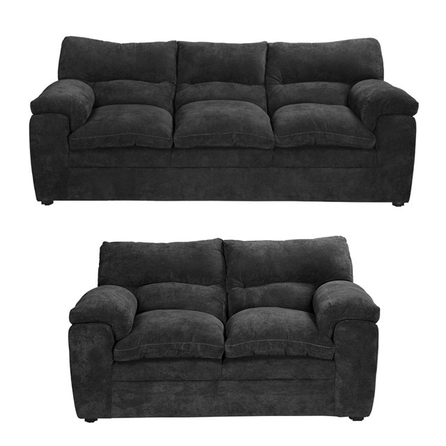 Sala 3-2 TRINITY Cosmo ( Sofá, Love Seat ) Gris Oscuro