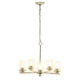 thumbnail image 2 of Luminaria Elegant Designs PT1019-GLD de 52 cm, 5 luces, color dorado, 2 of 9