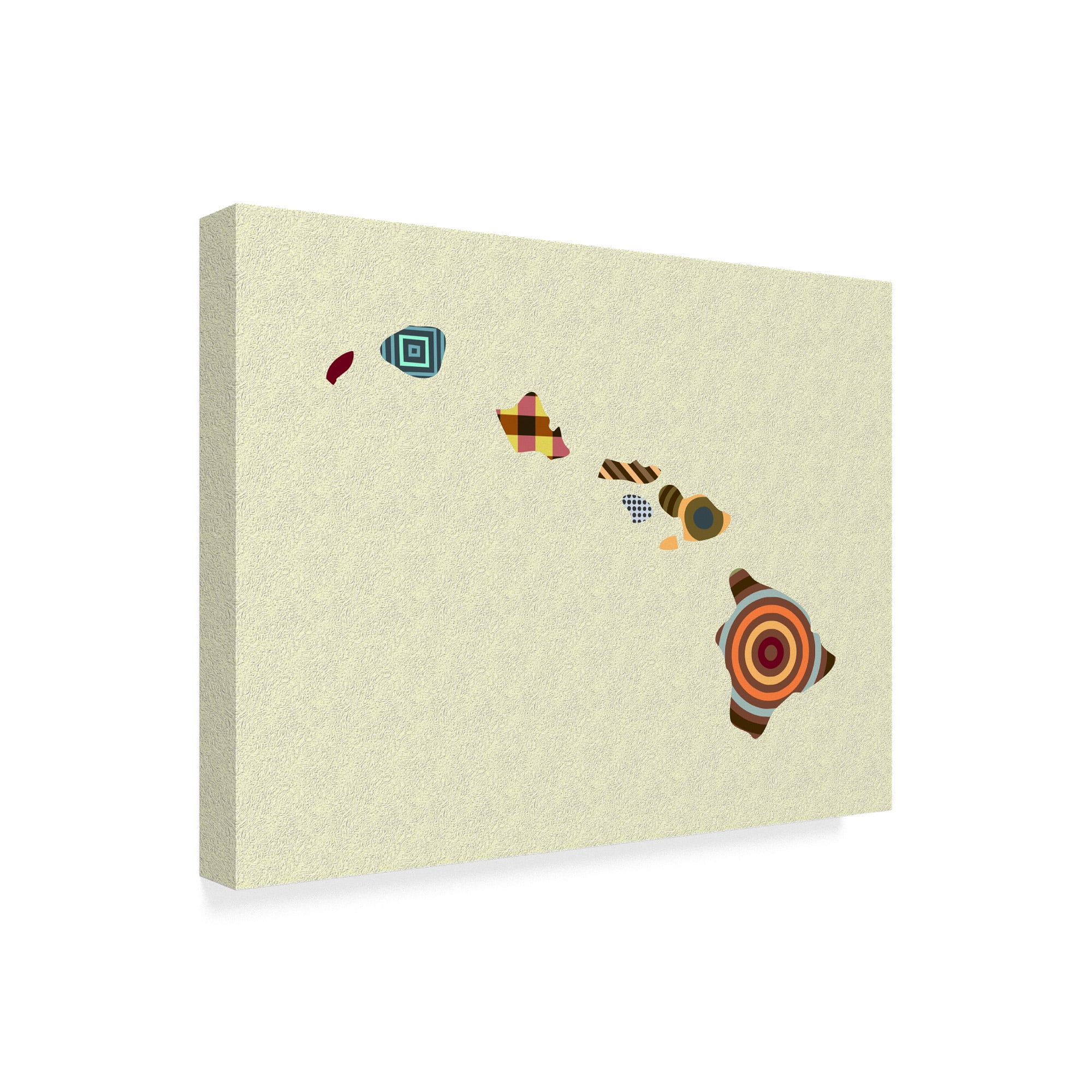 Trademark Fine Art 'Hawaii State Map' Canvas Art by Lanre Adefioye